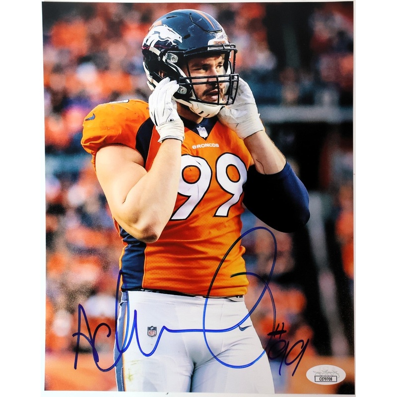 Adam Gotsis Autographed Denver Broncos 8×10 Photo JSA COA