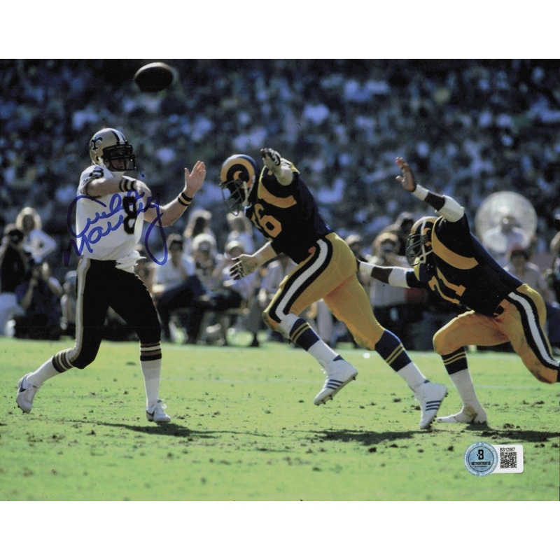 Archie Manning Autographed 8×10 Photo New Orleans Saints Beckett BAS QR #BS12967