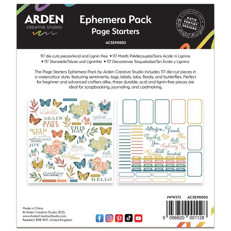 Arden Creative Studio Page Starters Ephemera Pack