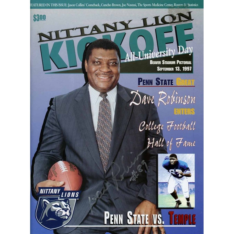 Dave Robinson Signed Magazine Penn State Nittany Lions 9/13/1997 BAS 50715