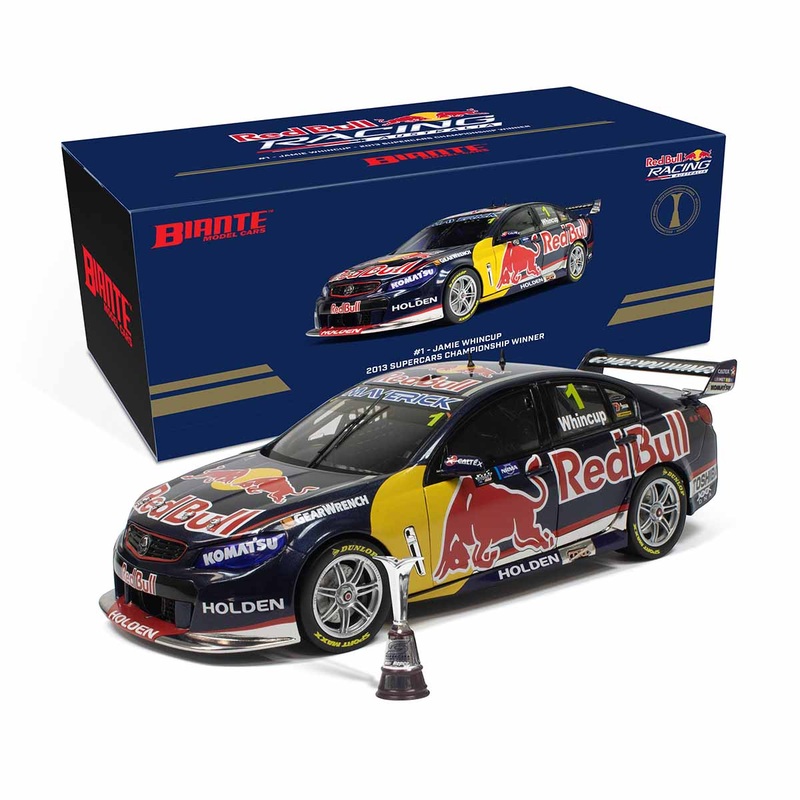 HOLDEN VF COMMODORE – RED BULL HOLDEN RACING #1 – WHINCUP – 2013 CHAMPIONSHIP WINNER – Sydney NRMA Motoring & Services 500 – 1:18 Scale Diecast Model Car