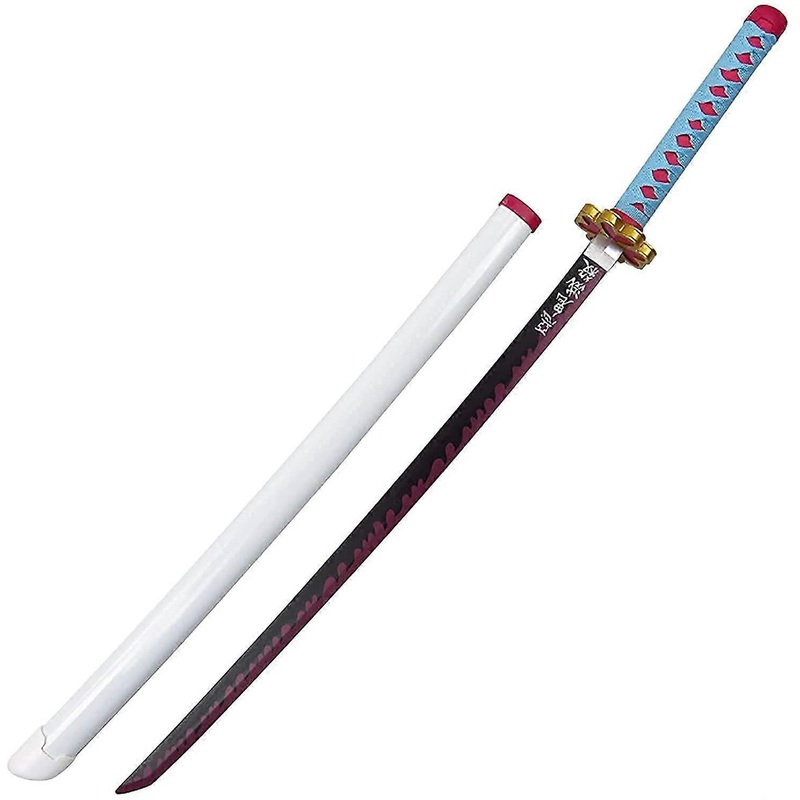 Samurai sword, prop weapon model for anime lovers, handmade black anime samurai ninja sword with sheath