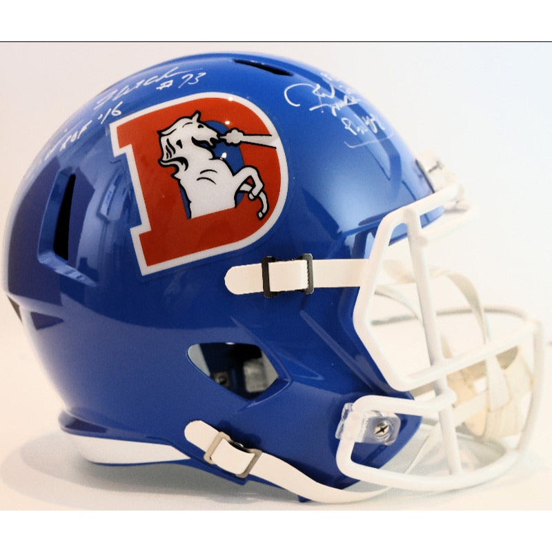 Simon Fletcher and Karl Mecklenburg Denver D Replica Helmet