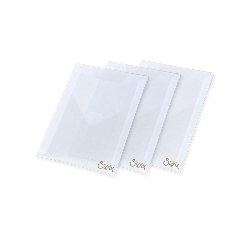 Sizzix Plastic Storage Envelopes 3/Pkg By Tim Holtz For Dies & Stamps