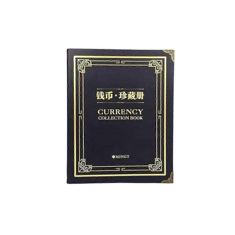 Vintage Banknote Collector Album, 30 Pages Waterproof PVC for Commemorative Money Storage –