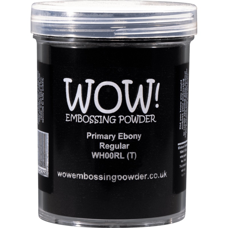 WOW! Embossing Powder Large Jar – Primary Ebony