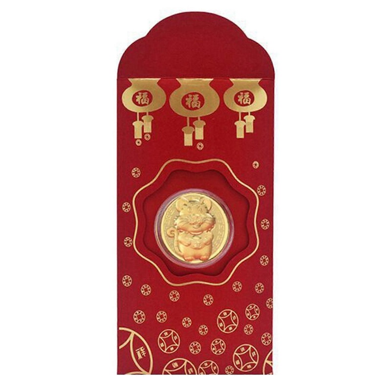 Year Of The Gold Coin Red Envelope,chinese New Year Auspicious Items(include Red Envelope),ingot