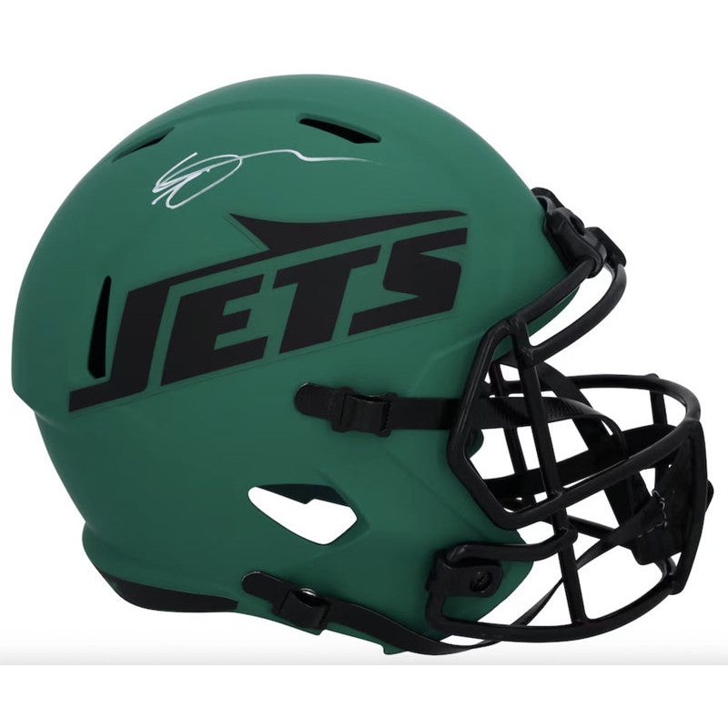 Ahmad Sauce Gardner Autographed Jets ‘RAVE’ Full Size Speed Helmet Fanatics