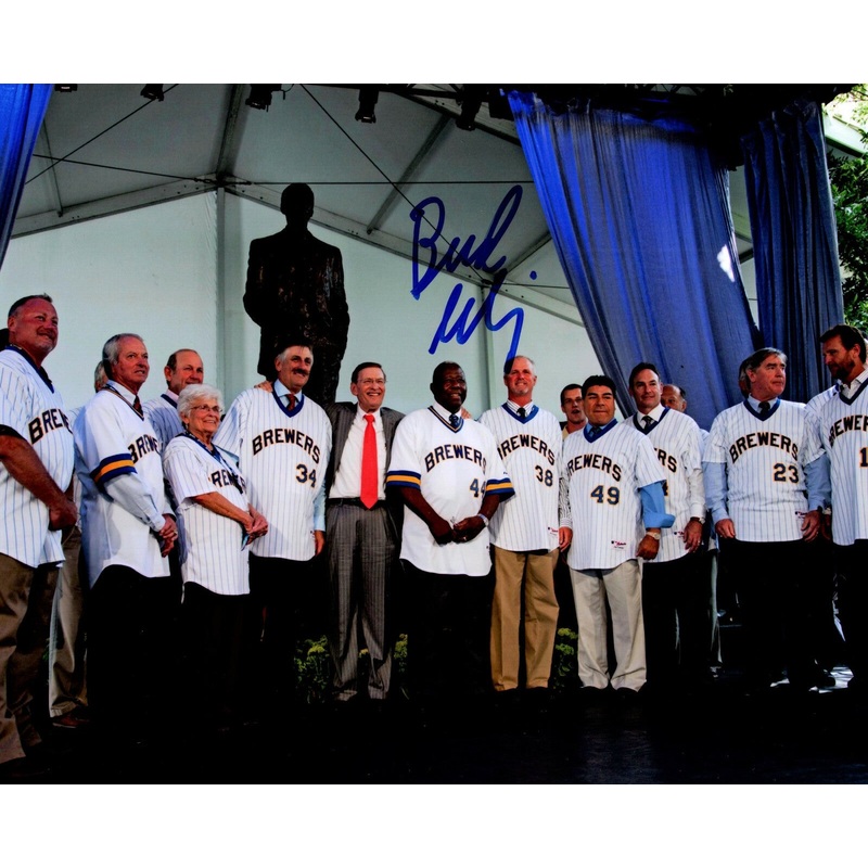 Brewers Commish BUD SELIG Signed 8×10 Photo #3 AUTO – HOF 2017