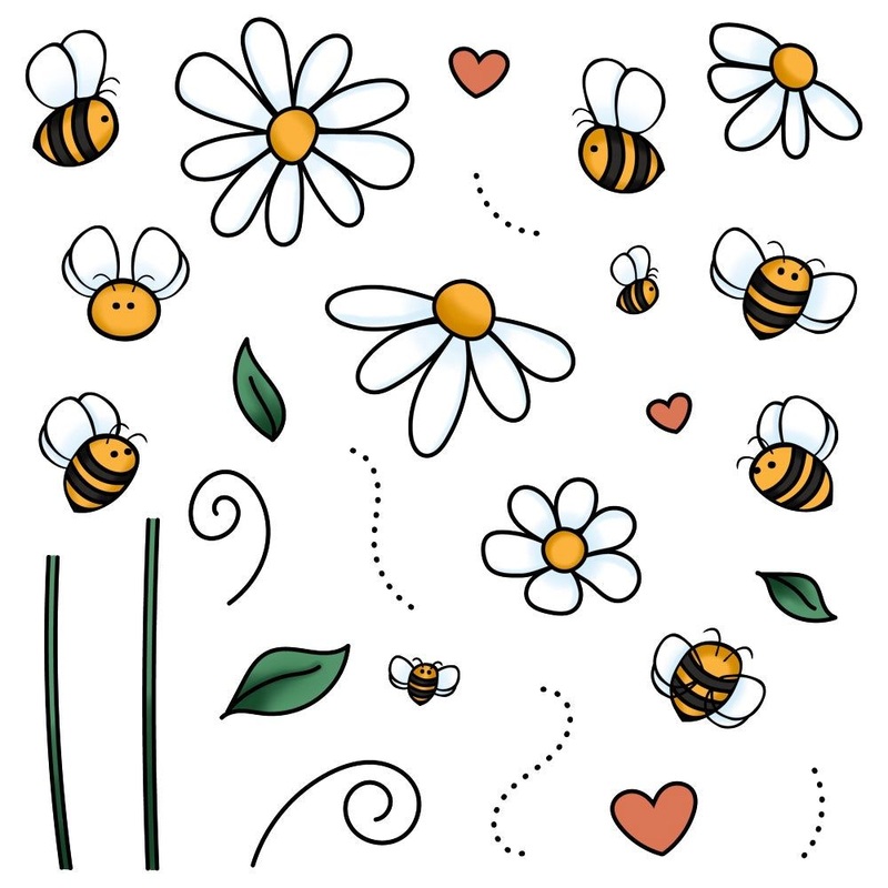 Busy Bees – 4×6 Stamp Set