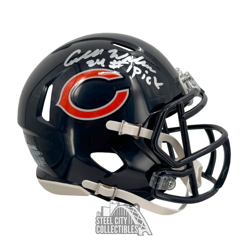 Caleb Williams #1 Pick INSC Autographed Chicago Speed Mini Helmet – Fanatics