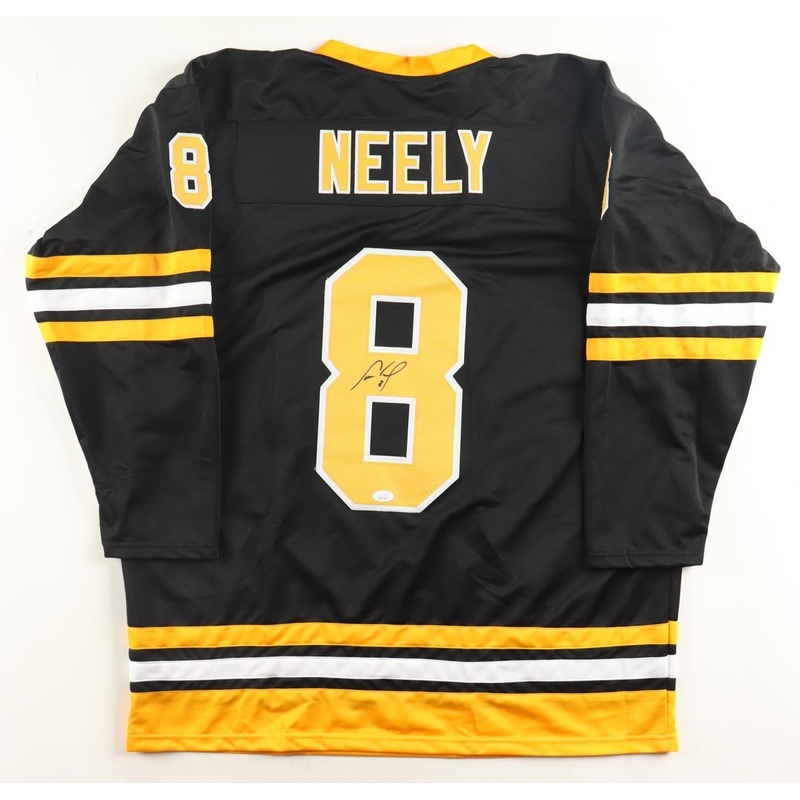 Cam Neely Signed Boston Bruins Black Throwback Jersey (JSA COA) HOF 2005 Winger