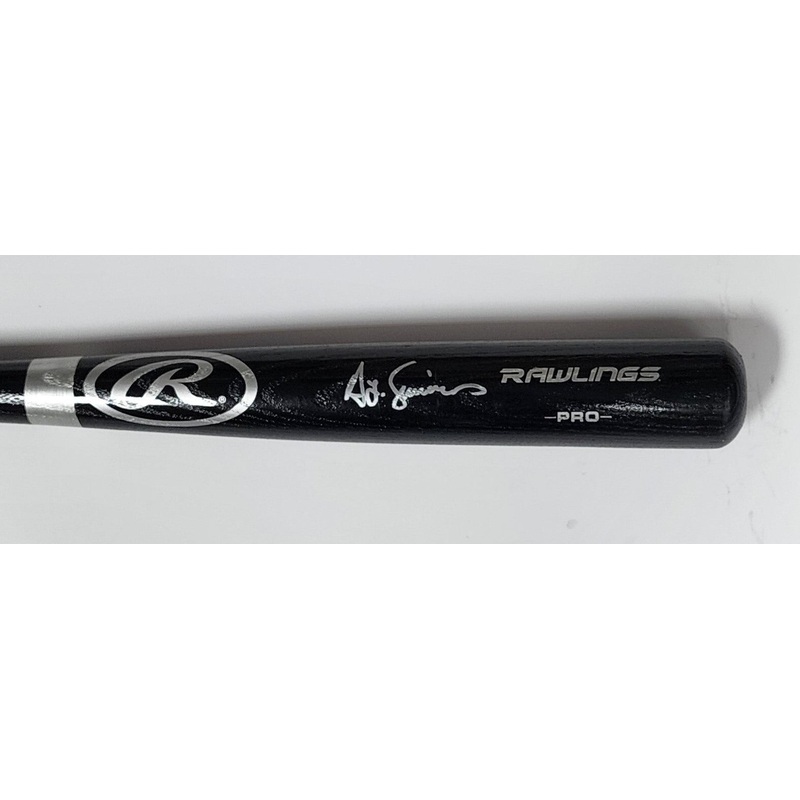 Cardinals Brewers TED SIMMONS Signed Rawlings Black Bat AUTO JSA