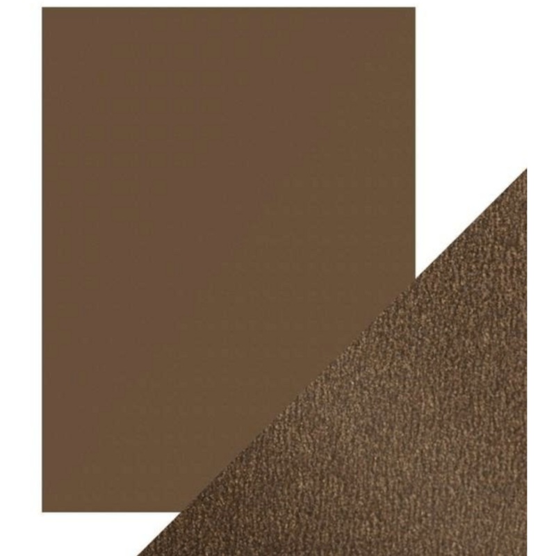 Craft Perfect Pearlescent Card – 8.5×11 5/pkg – Glazed Chestnut