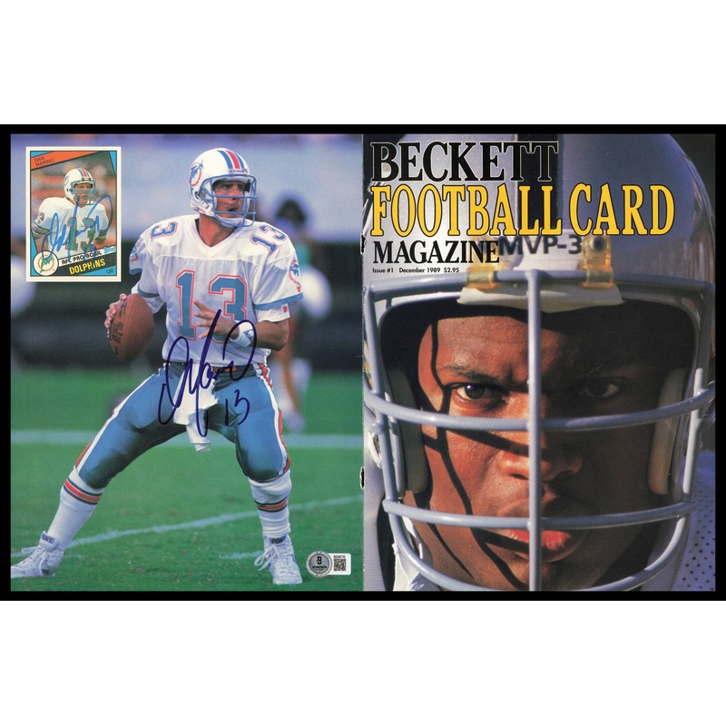 Dan Marino Autographed Beckett Magazine Cover Miami Dolphins Beckett QR #BS36776