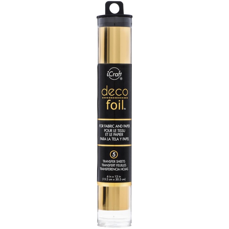 Deco Foil Transfer Sheets 6X12 5/Pkg – gold