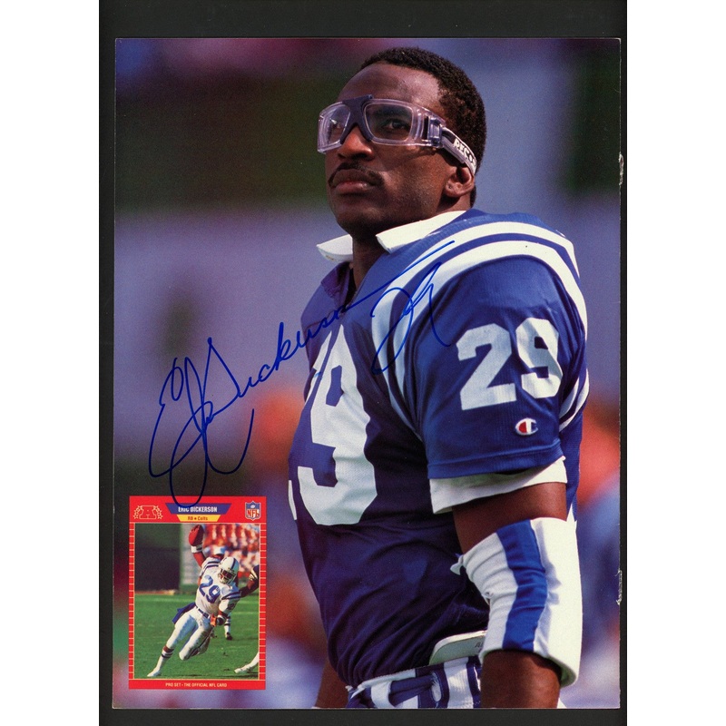 Eric Dickerson Autographed 8.5×11 Magazine Page Cover Indianapolis Colts 241294