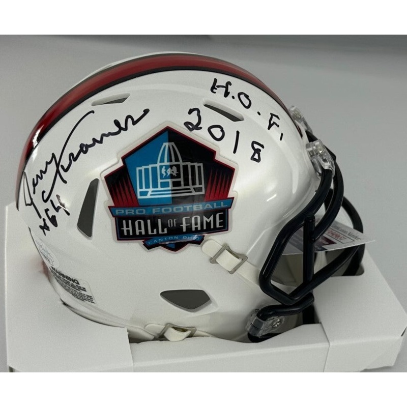 Packers JERRY KRAMER Signed HALL OF FAME LOGO Mini Helmet AUTO w/ HOF 18 – JSA