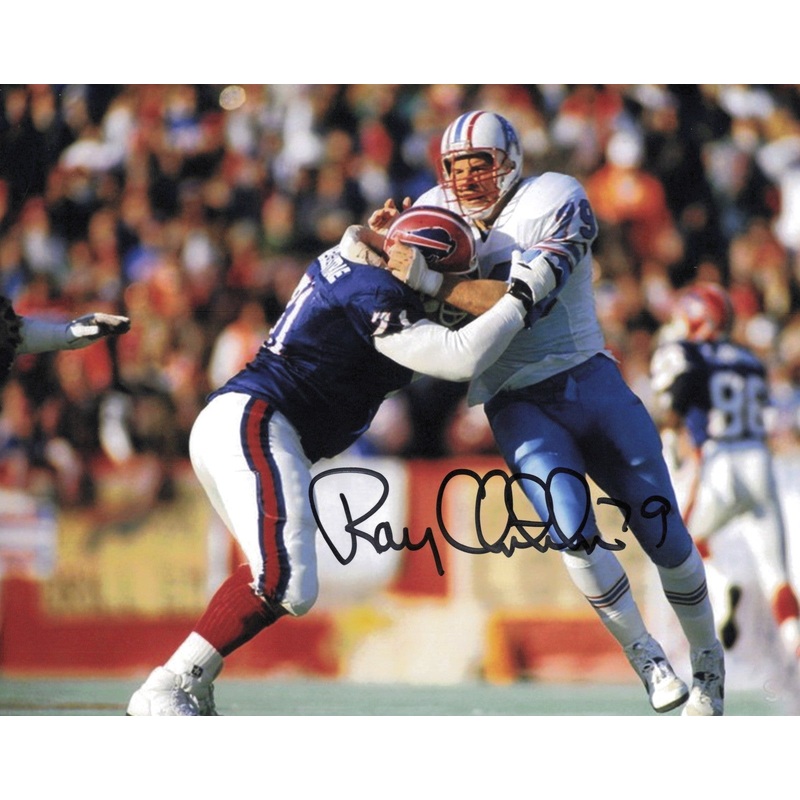 Ray Childress Autographed Signed 8×10 Photo Houston Oilers SKU #244759