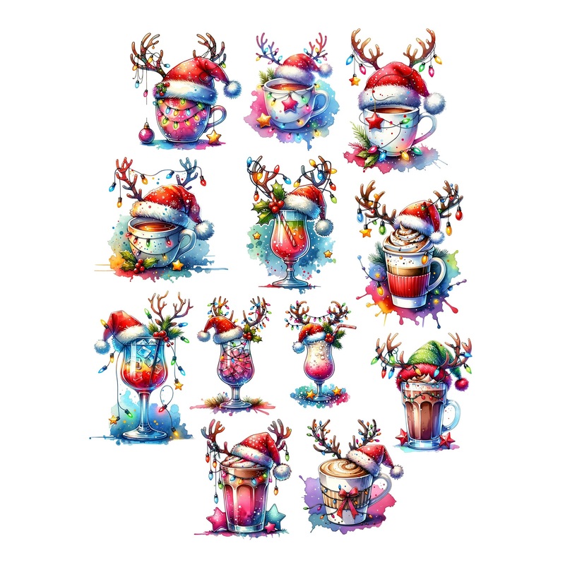 Simply Stated – Christmas Cocktails Ephemera Pack
