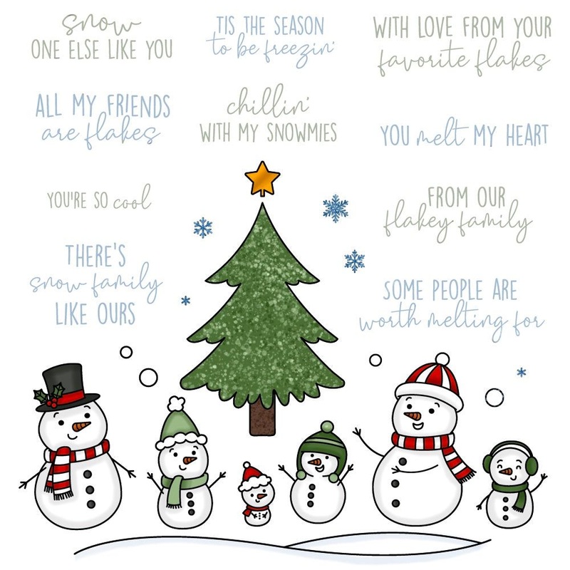 Snow Family Like Ours – 6×8 Stamp Set – Retiring