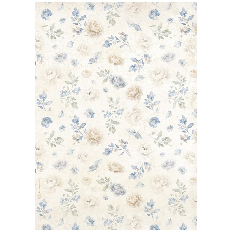 Stamperia Timeless A4 Rice Paper Small Flowers Pattern (1pc)