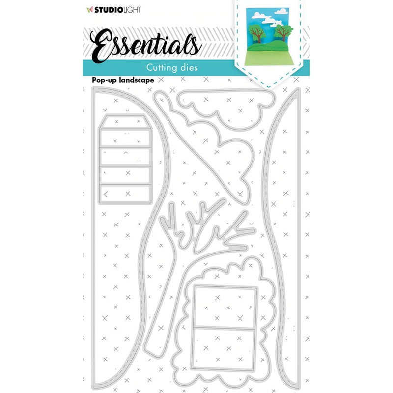Studio Light Cutting Die Pop-Up Landscape Essentials 100x145x1mm 1 PC nr.164