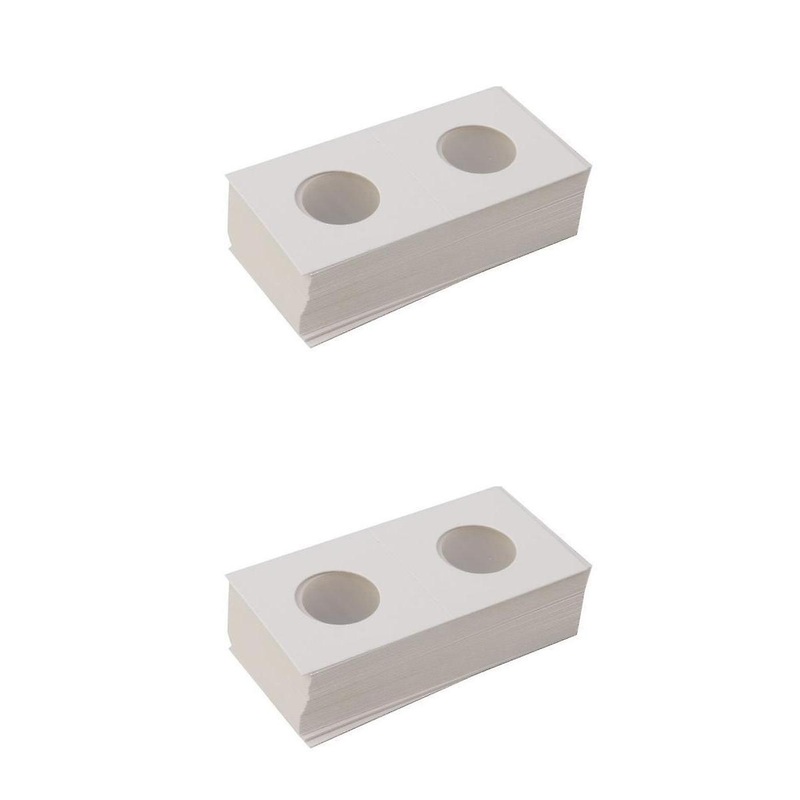 100 Pcs Cardboard Coin Collecting Holder Coin Flips Collectors 27.5mm+31.5mm