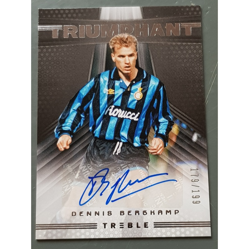 2018-2019 Panini Treble Soccer Dennis Bergkamp /199 #T-DB Autograph Trading Card