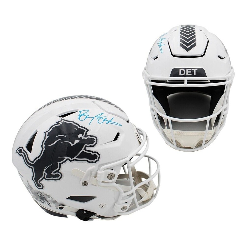 Barry Sanders Signed Detroit Lions Speed Flex Authentic STS 3 NFL Helmet
