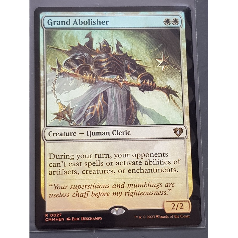 Magic the Gathering Commander Masters Grand Abolisher #027 Foil Trading Card