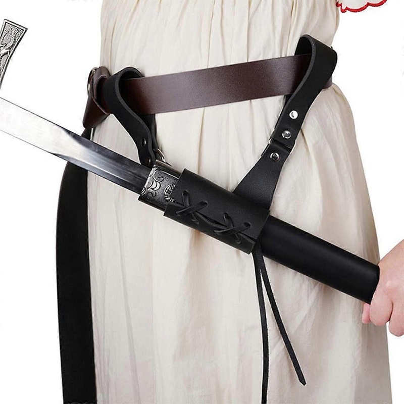Medieval Sword Frog, Steampunk Retro Knight Weapon Costume Rapier Ring Belt Scabbard Sword Holster, Adjustable Warrior Performance Props
