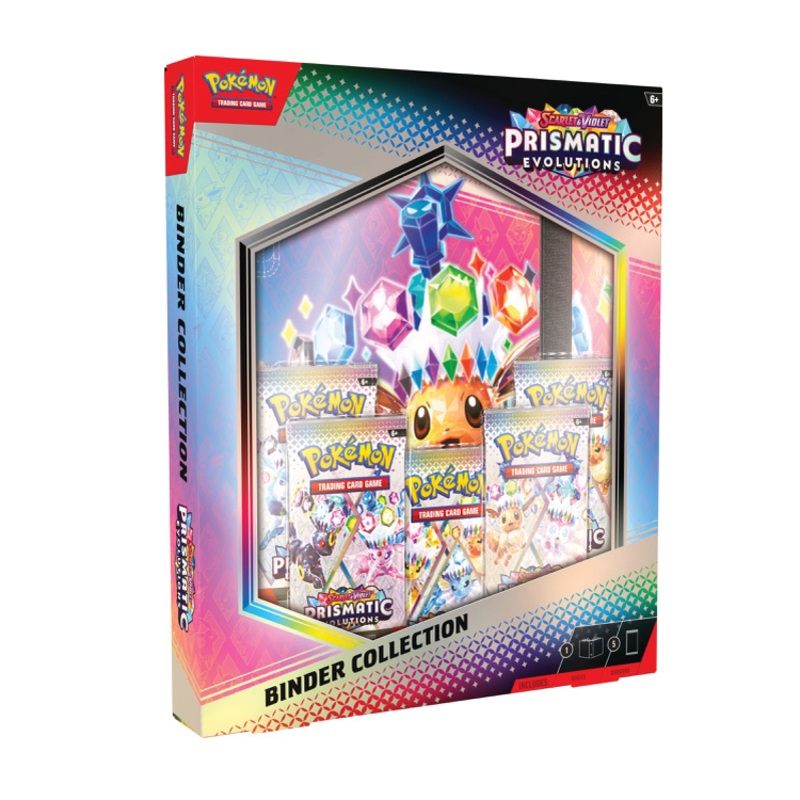Pokemon Scarlet and Violet Prismatic Evolutions Sealed Binder Collection (5 Packs)