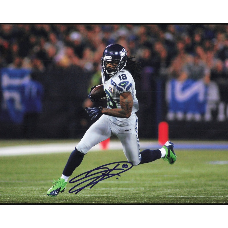 Sidney Rice Autographed Signed 11×14 Photo Seattle Seahawks SKU #243988