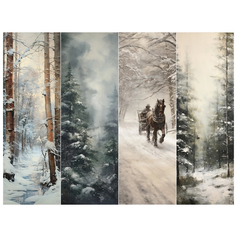 Simply Stated – Winter Wonderland Bookmark Sheet