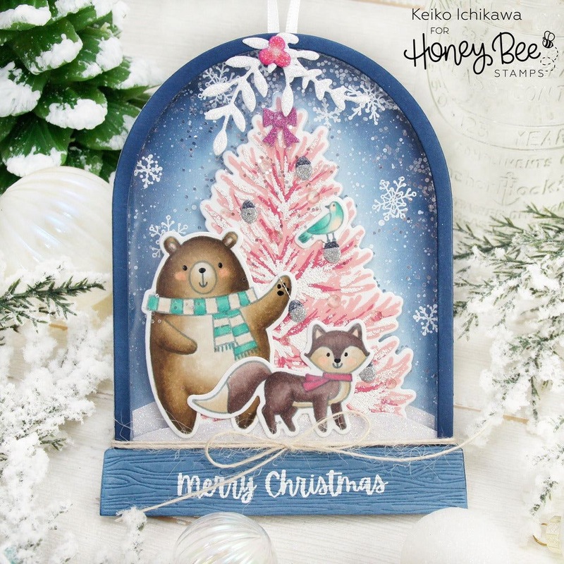 Snow Globe A2 Shaker or Card Base – Honey Cuts